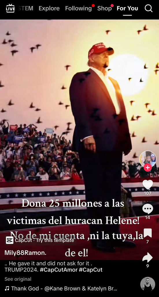 Verificación de Datos Trump NO Donó 25 Millones de Dólares para Ayudar